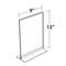 Azar Displays 9" x 12" Vertical/Horizontal W/ T-strip Holder, PK10 102712-10PK - alternate 3